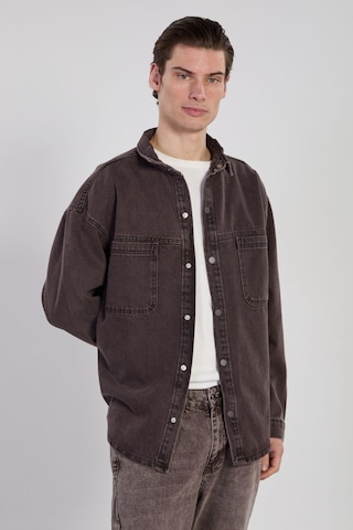 Barrels And Oıl Erkek Çift Cep Çıtçıtlı Denim Ceket - Kahve Tint Kahve Tint