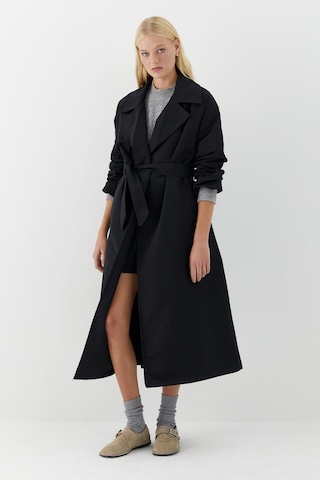 Lisa Trençkot Siyah Siyah