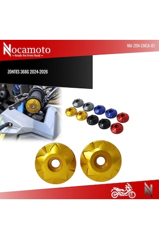 Zontes 368g Gidon Denge Tapası, Gidon Uçları Tapası Cnc Aluminyum-59