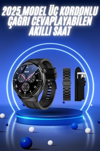 Akıllı - 767 - Saat Yeni Nesil Üç Kordonlu Nabız Ölçer - Csmo-tex - Çağrı Cevaplama Dpas26