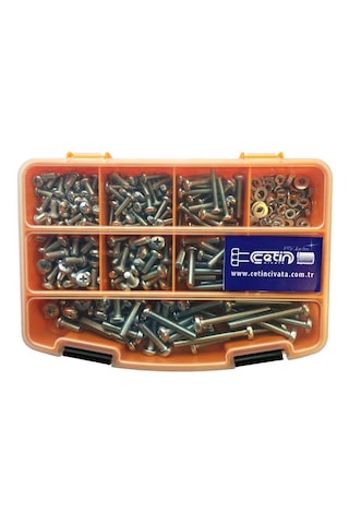 Civtec 682 Parça 16 Çeşit Ysb Vida - Somun - Pul Seti -Takım