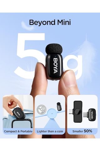 Boya Mini 2 Aı Kablosuz Yaka Mikrofonu Type-c Mat Siyah - Sku02 Sku: Smgstkf07c9bd2e8