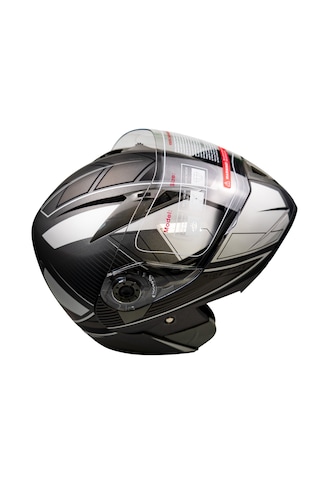 Helmets JK20 - 902 Çene Açılır Güneş Vizörlü Motosiklet Kaskı Gri