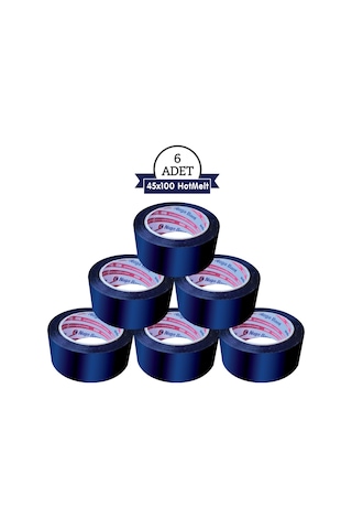 Nuga Bant 45x100 Lacivert Renk - 6 Adet Hotmelt Koli bandı