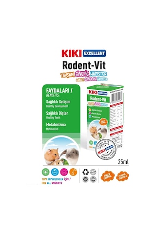 Kiki Excellent Rodent-vit Kemirgenler İçin 25 Ml Güçlü Formül Sağlıklı Metabolizma Destekleyici