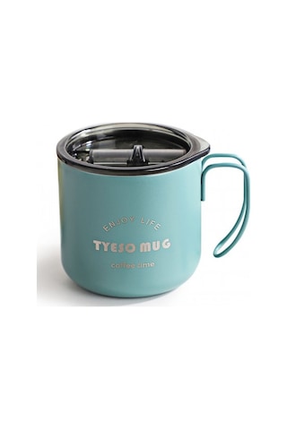 Tyeso Fiery Mug Vakumlu Paslanmaz Çelik Termal Kapaklı 350 ML