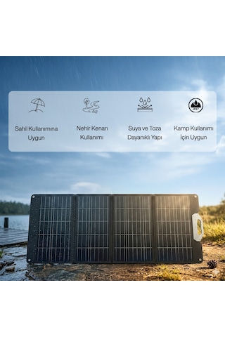 Initial Entropy Energy Taşınabilir Güneş Paneli 400w - Ip67 Su Geçirmez - 3 Açılı Ayar - Katlanabilen Güneş Enerjili Şarj Cihazı Sp400