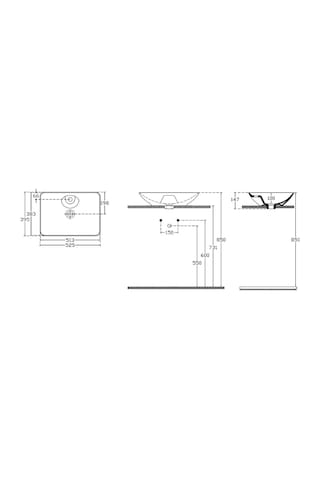 Isvea Sistema Y Tezgah Üstü Çanak Lavabo 52 Cm, Batarya Delikli Beyaz 10sy50052