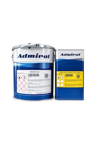 Admiral Ac20 Poliüretan Akrilik Boya 19.6 Kg Parlak Ral 7040 Pencere Gri
