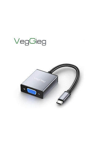 Veggieg Type-c To Vga 1080p 60hz Çevirici Dönüştürücü Kablo Adaptör