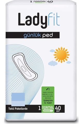 Ladyfit Günlük Ped Normal 40'lı