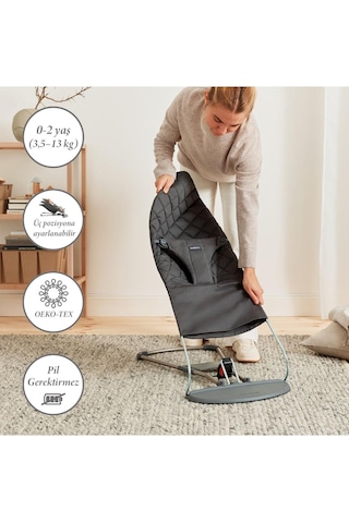 Babybjörn Bliss Ana Kucağı Oyuncaklı Woven Anthracite