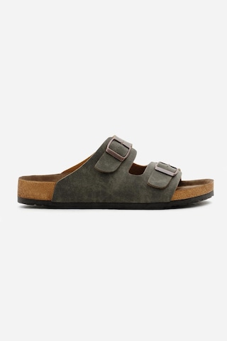 Tonny Black Poli Taban Çift Tokalı Ayarlamalı Unisex Haki Terlik Tbacr928 Haki