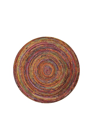 Blg Home Circle Bambu Koleksiyonu Yuvarlak Dijital Baskı Halı 8723 Çok Renkli