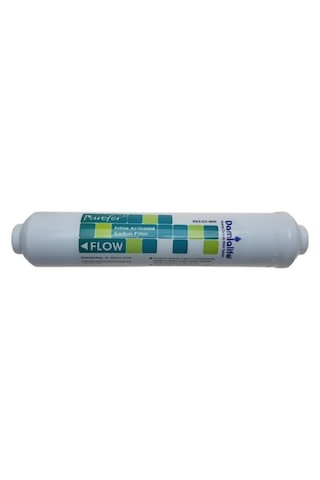 Purefer K12-GT-WW inline Post Carbon Tatlandırıcı Filtre Karbon Quick Giriş Çıkışlı