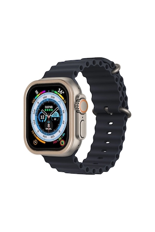 Apple, Uyumlu Watch Ultra 49mm Alüminyum Kasa Cam Ekran Koruyucu - Gold