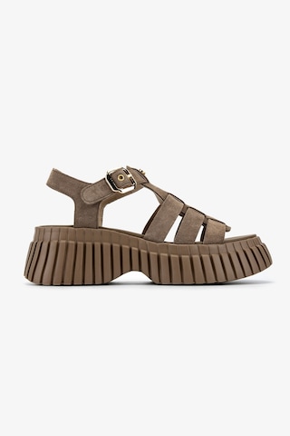 Valmenti Kadın Hakiki Deri Taupe Düz Sandalet 1141 842 Bn Sndlt Y26 Taupe Suede Vizon