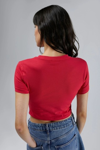 Hiccup Kısa Kollu Araba Baskılı T-shirt Kırmızı