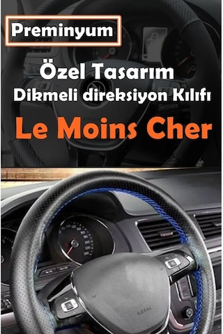 Fiat Egea Oto Direksiyon Kılıfı Mavi Dikiş Estetik Görünüm