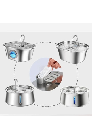 Ecronicword 6'lı Paket Evcil Hayvan Su Dağıtıcı Filtre Kartuşları F11