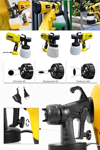 Staxx Power EST5000 5000 W Elektrikli Sprey Boya Dezenfektan Tabancası