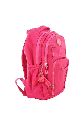 Bizoon Np291 Unisex Su Geçirmez Kumaş Günlük Okul Seyahat Pembe Sırt Çantası