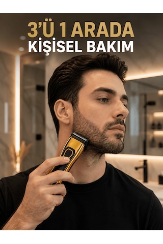 Saç, Sakal, Burun Ve Kulak Bakımı İçin Çok Amaçlı Tıraş Makinesi Aklby-bsva58