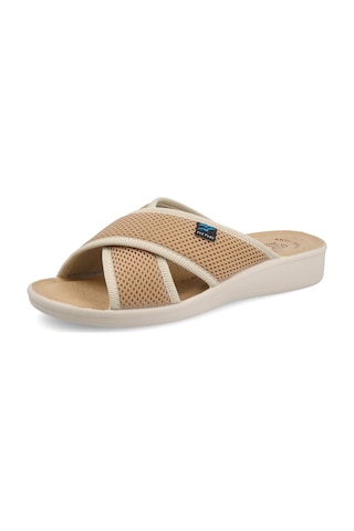 Terlik Kadın Diğer 83 K24 Fe Fly Flot Cloth Slipper Beige Bej