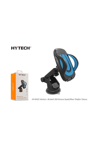 Tr Hy-xh25 Vantuz + Braketi 360 Derece Siyah-mavi Telefon Tutucu Genel