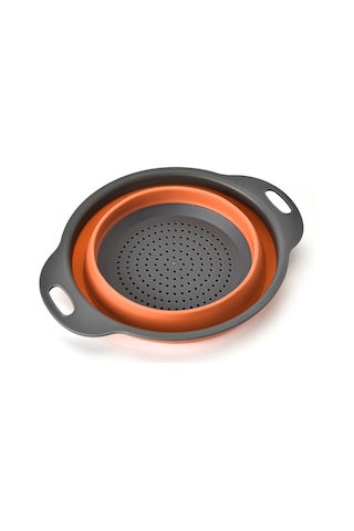 Cbtx Yaratıcı Katlanır Sebze Meyve Depolama Sepeti Organizatör Drenaj Sepeti, L, Boyut: 29.5 23.5 10cm Turuncu