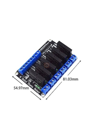 5v-6 Kanal Solid State Röle Kartı Geliştirme Kartlarıyla Uyumlu- Dirençli Sigorta Ile Arduino