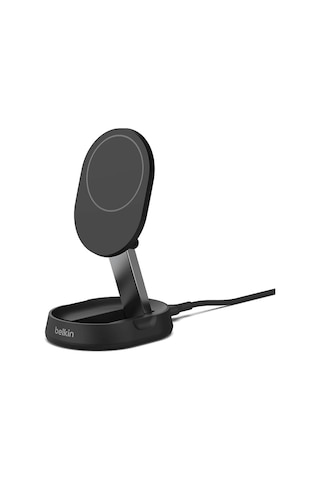 Belkin Boostcharge Pro Qi2 Manyetik 15 W Dönüştürülebilir Ped/Stand Katlanır Kablosuz Şarj Cihazı Siyah