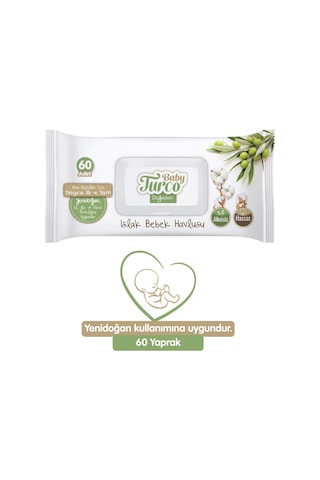 Baby Turco Yenidoğan Islak Havlu Mendil 18 X 60'Lı