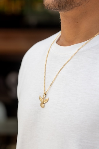 Uşaklıhafız 14 Ayar Altın Kanatlı Kartal Figürlü Erkek Kolyesi