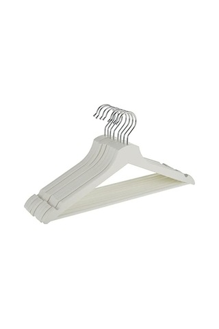 Ahşap Elbise Askısı, 8'li Paket Ve Masif Ahşap Yapım 50cm