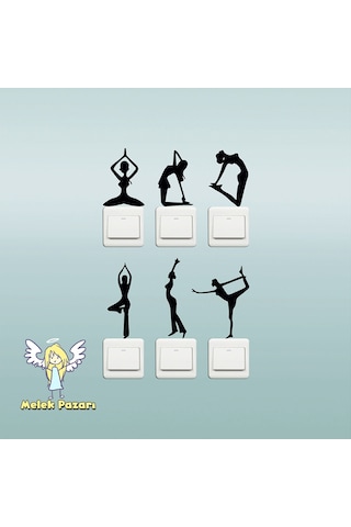 6 Adet Dansçı Kız Seti Priz Sticker