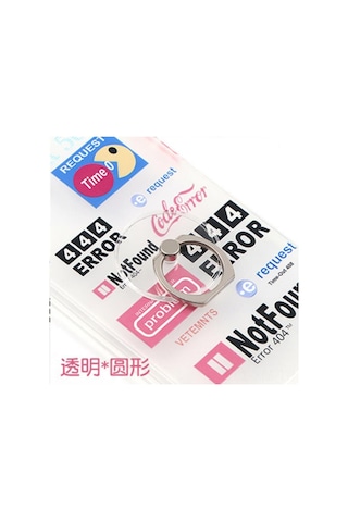 Ximistore9 Standart Gümüş Dairesel Akrilik Telefon Tutucu: Şeffaf, Gizli, 360 Döner, Evrensel, Güçlü Yapıştırıcı, Ellerden Serbest Kullanim Icin