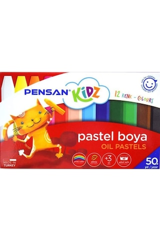 Kidz Pastel Boya 12 Renk Pe98060pb12r Çok Renkli