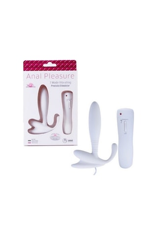 Hızlı Express Anal Pleasures 7 Titreşimli Beyaz Anal Vibratör Anal Plug