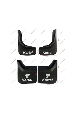 Tofaş Kartal Uyumlu 4'lü Ön Arka Set Paçalık, Çamurluk, Tozluk TFS1UX905