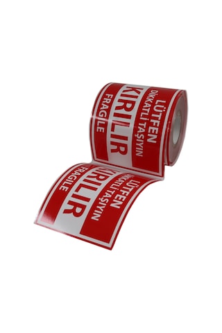 Büyük Boy Dikkat Kırılır Etiketi Fragile Label 100mm X 150mm 250 Adet