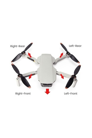 Moda Cbtx Djı Mavic Mini 2/se Uyumlu Ön Ve Arka Kol Tripod Kabukları Sol Arka