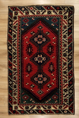 Döşemealtı El Dokuma Halısı - %100 Doğal Yün - Leh28290046 Kırmızı