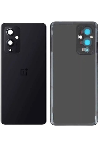 Oneplus 9 Arka Pil Batarya Kapağı Cam Kamera Lensli Le2110/le115-siyah Senalstore