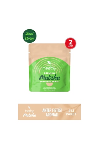Herby Premium Matcha Antep Fıstığı Aromalı 2'li