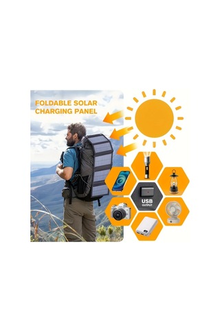 Motion003 20w Katlanabilir Taşınabilir Güneş Paneli Kamuflaj Tahtası Usb Çıkışlı Kamp Seyahat Karavan İçin Hafif Kompakt Tasarım Pil Dahil Değil