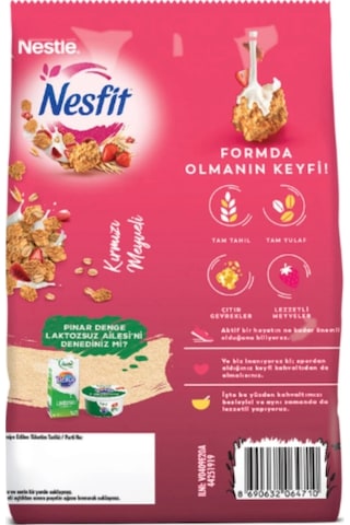 Nesfit Kırmızı Meyveli Gevrek 12 x 400 G