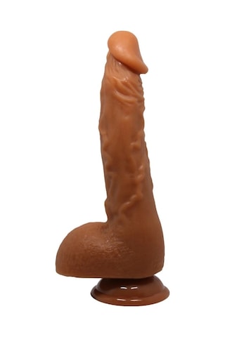 Morgece 25,2 Cm Realistik Vantuzlu Melez Dildo