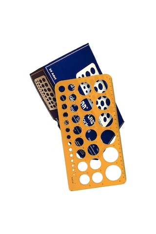 Hatas 2272 1-36 Mm Büyük Daire Şablonu Çok Renkli