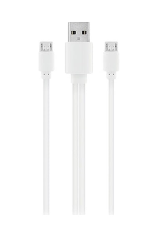 S-link Smg-328 2 Micro Usb Akıllı Telefonlar 1m Beyaz Şarj Kablo